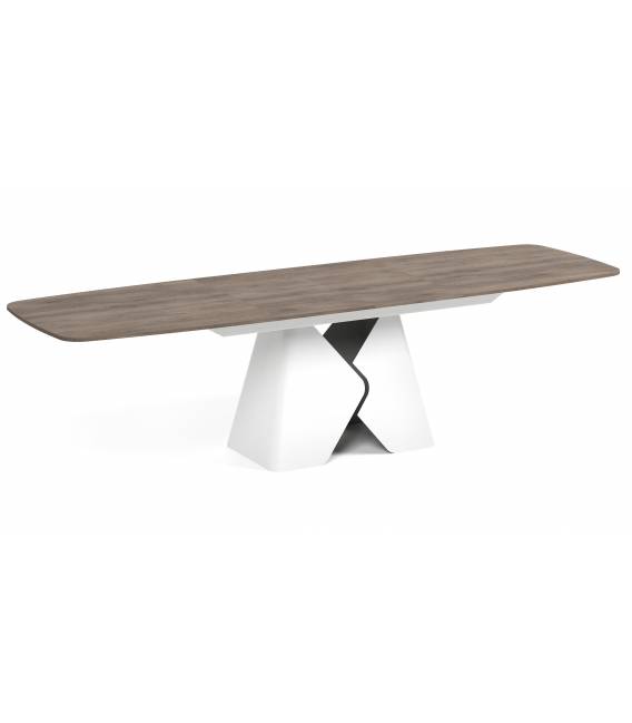 Išskleidžiamas stalas PRIMA 200(290)x90 cremona/ baltos kojos