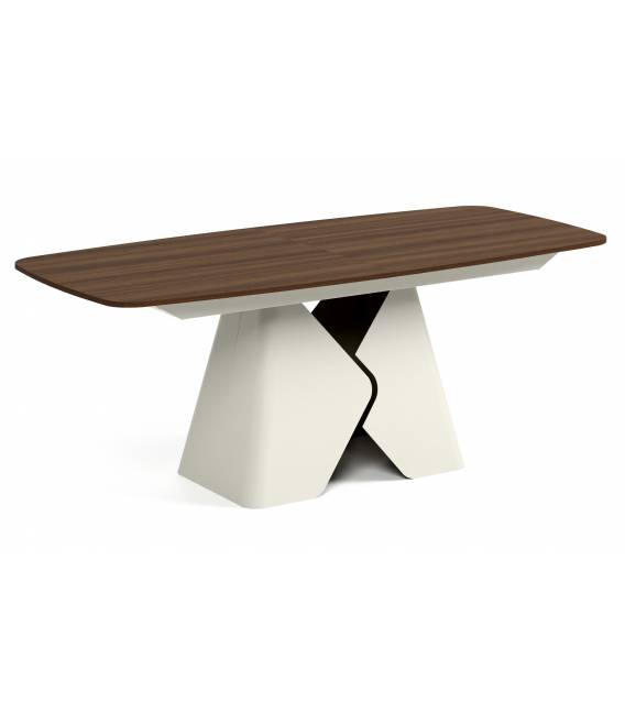 Išskleidžiamas stalas PRIMA 200(290)x90 tobaco/ smėlio kojos