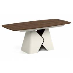 Išskleidžiamas stalas PRIMA 200(290)x90 tobaco/ smėlio kojos