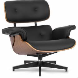 Fotelis MERLO juodas/rudas