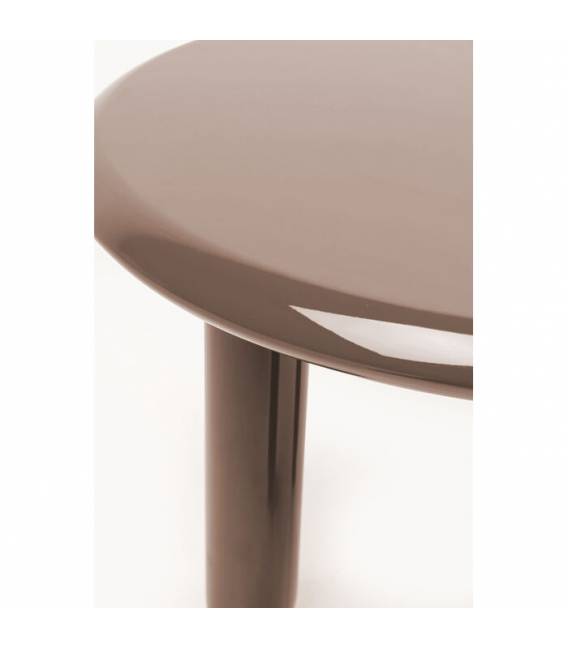 Šoninis staliukas ELIANO Ø50 rudas