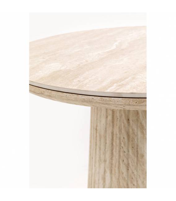 Šoninis staliukas ALMA Ø50 smėlio