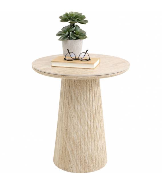 Šoninis staliukas ALMA Ø50 smėlio