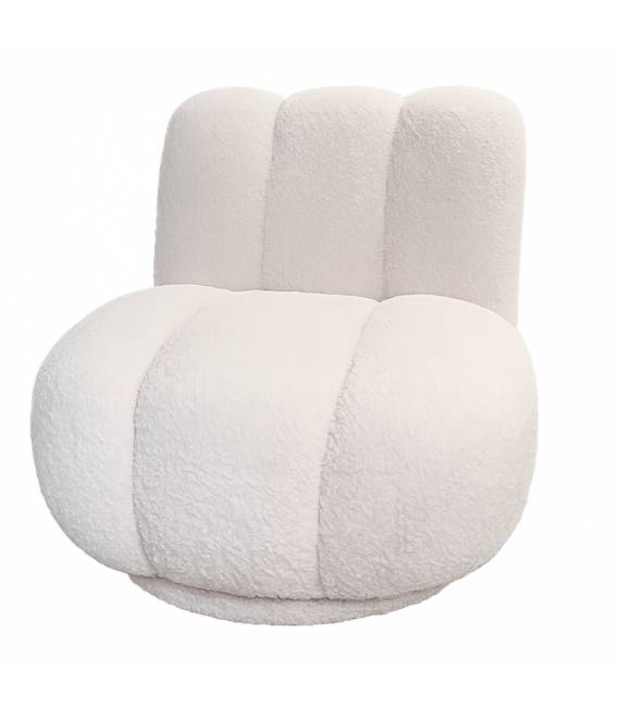 Fotelis TED baltas/ pilkšvas