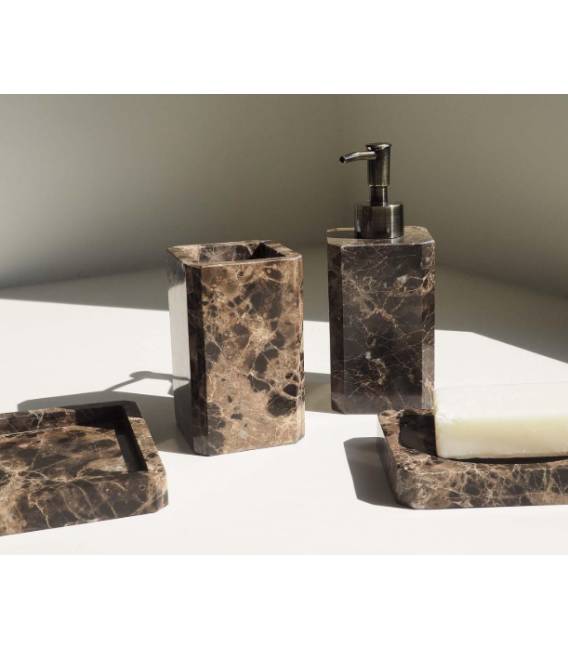 Dantų šepetėlių laikiklis ROYAL 7x7 rudas