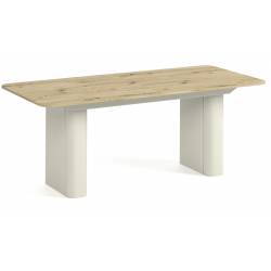 Išskleidžiamas stalas HOMER 180(276)x90 artisan/ smėlio kojos