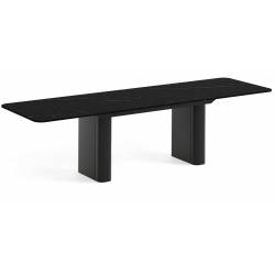 šskleidžiamas stalas HOMER 180(276)x90 san sebastian/ juodos kojos