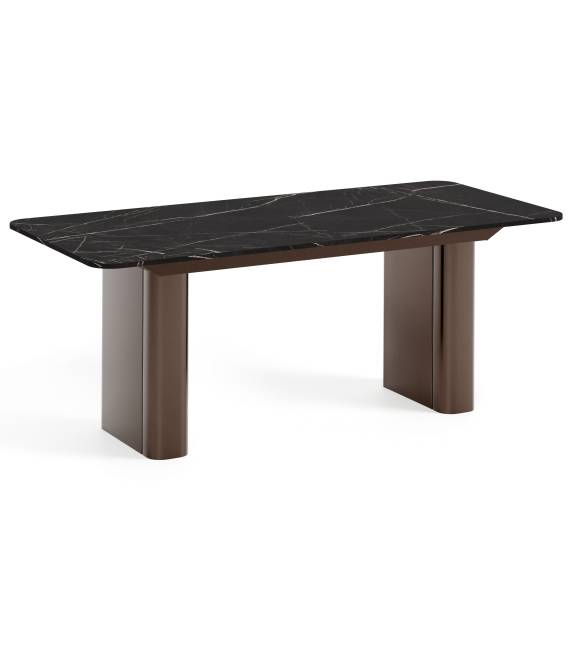 Išskleidžiamas stalas HOMER 180(276)x90 grigia/ rudos kojos