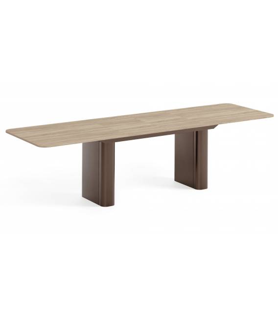 Išskleidžiamas stalas HOMER 180(276)x90 sonoma/ rudos kojos