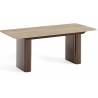 Išskleidžiamas stalas HOMER 180(276)x90 sonoma/ rudos kojos