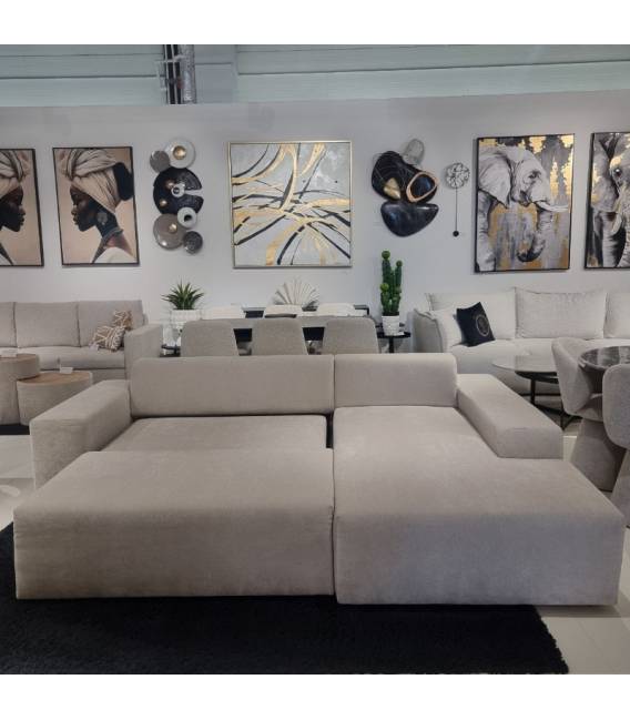 Minkštas kampas SUEZ 266x188 beige