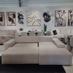 Minkštas kampas SUEZ 266x188 beige