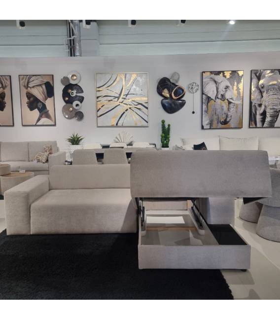 Minkštas kampas SUEZ 266x188 beige