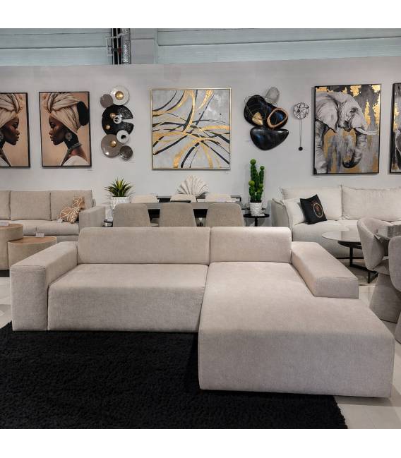 Minkštas kampas SUEZ 266x188 beige