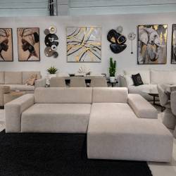 Minkštas kampas SUEZ 266x188 beige