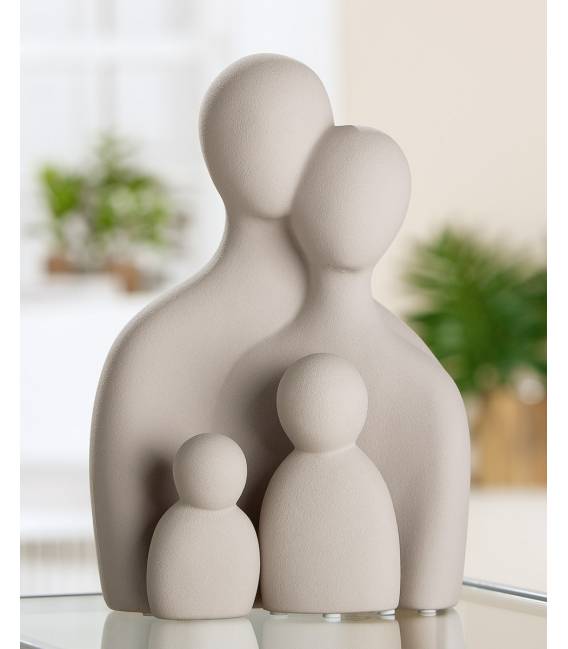 Dekoracija FAMILLE 12x17 pilka