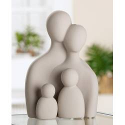 Dekoracija FAMILLE 12x17 pilka