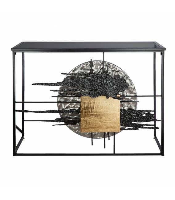 Konsolė METEOR 37x109 juoda/auksinė