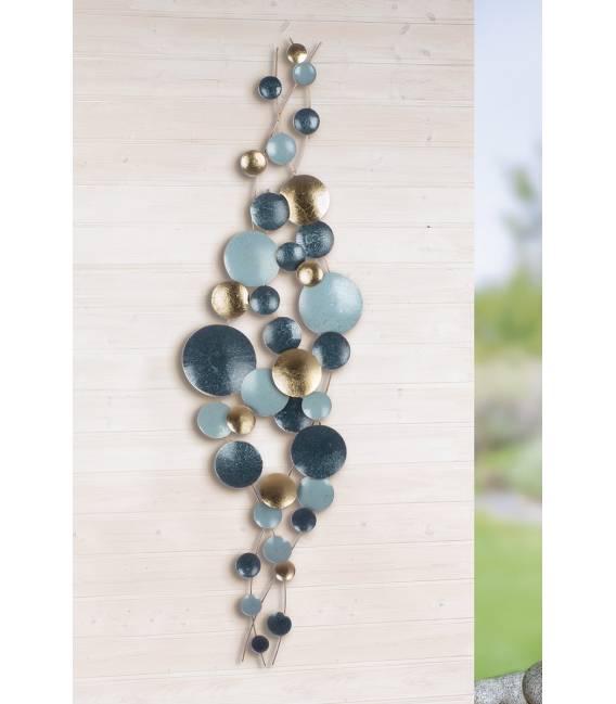 Dekoracija TURQUOISE 6x168 mėlyna/aukso