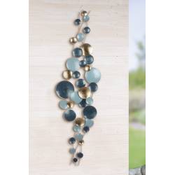 Dekoracija TURQUOISE 6x168 mėlyna/aukso