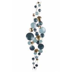 Dekoracija TURQUOISE 6x168 mėlyna/aukso