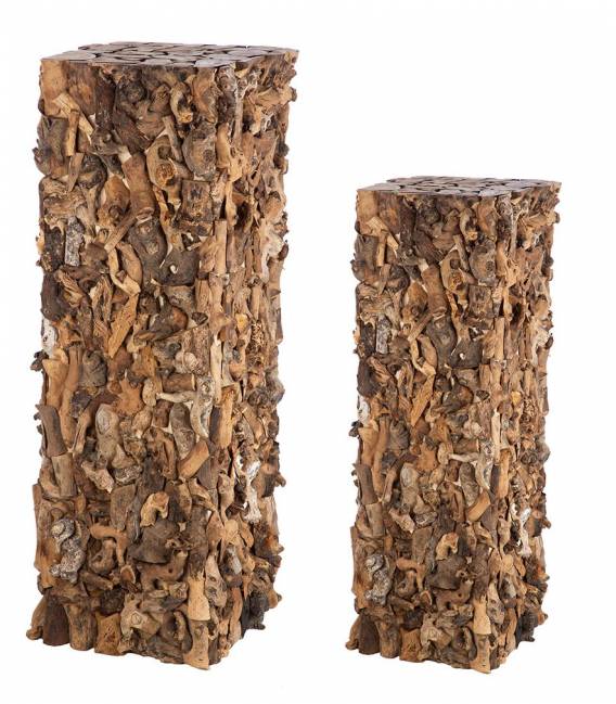 Dekoracijos COLONNA 32x90h rudos (2vnt.)