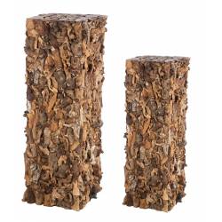 Dekoracijos COLONNA 32x90h rudos (2vnt.)