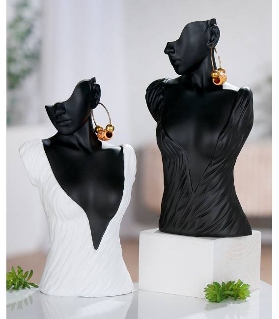 Dekoracija CLEO 6x13 juoda/balta