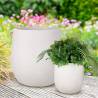 Vazonų komplektas PARDO Ø32/Ø44 baltas (2vnt.)