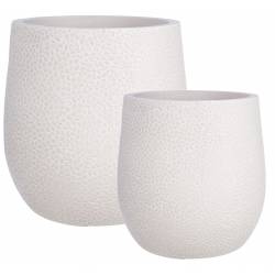 Vazonų komplektas PARDO Ø32/Ø44 baltas (2vnt.)
