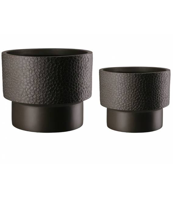 Vazonų komplektas PARDO Ø24/Ø30 juodas (2vnt.)