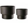 Vazonų komplektas PARDO Ø24/Ø30 juodas (2vnt.)