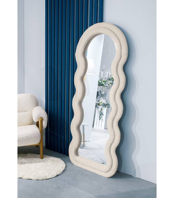 Veidrodis SCANDI 75x177 baltas