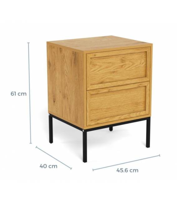 Naktinis staliukas 114131 46x40 rudas