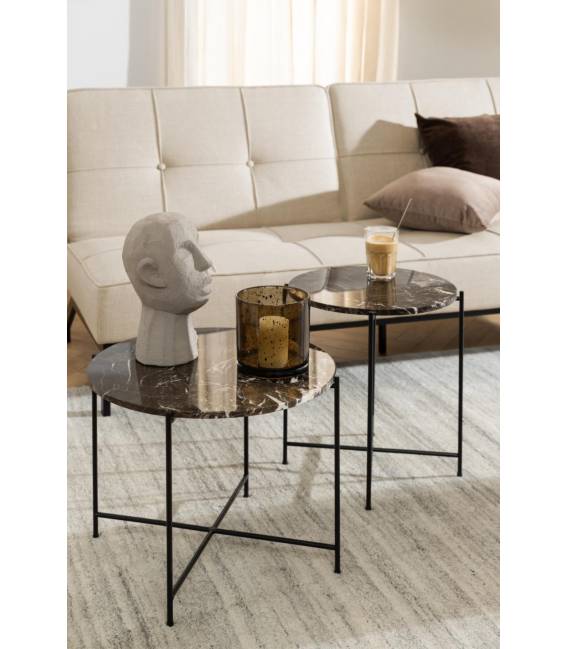 Šoninis staliukas 109852 Ø42 rudas