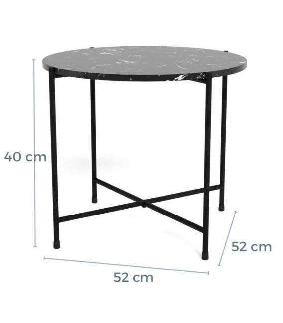 Šoninis staliukas 109847 Ø52 juodas