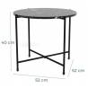 Šoninis staliukas 109847 Ø52 juodas