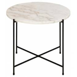 Šoninis staliukas 109848 Ø52 baltas