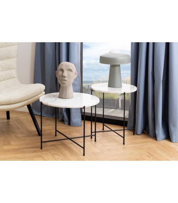 Šoninis staliukas 109848 Ø52 baltas