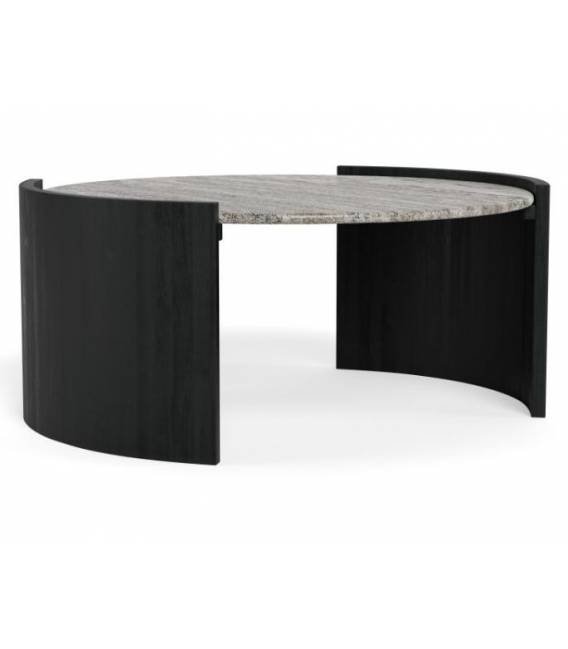 Kavos staliukas 25324 Ø95 pilkas/juodas