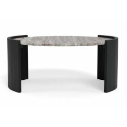 Kavos staliukas 25324 Ø95 pilkas/juodas