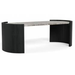 Kavos staliukas 25396 125x60 pilkas/juodas