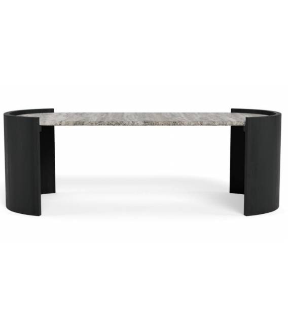 Kavos staliukas 25396 125x60 pilkas/juodas