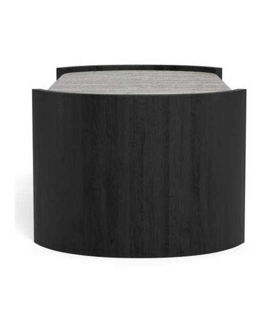 Kavos staliukas 25396 125x60 pilkas/juodas