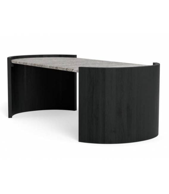 Kavos staliukas 25396 125x60 pilkas/juodas