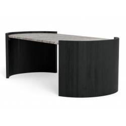 Kavos staliukas 25396 125x60 pilkas/juodas