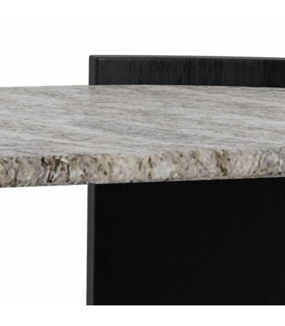 Kavos staliukas 25396 125x60 pilkas/juodas