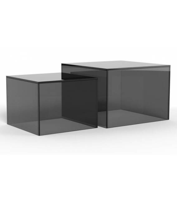 Kavos staliukų komplektas 12673 50x50/40x40 juodas (2vnt.)