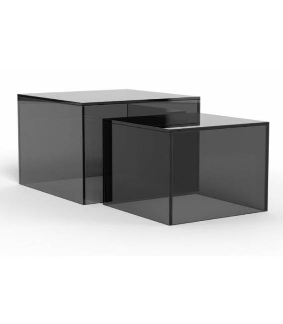 Kavos staliukų komplektas 12673 50x50/40x40 juodas (2vnt.)