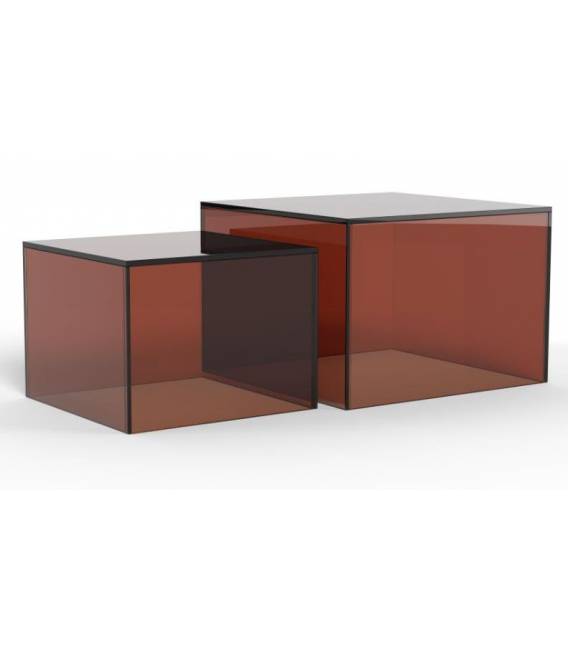 Kavos staliukų komplektas 12672 40x40/50x50 rudas (2vnt.)